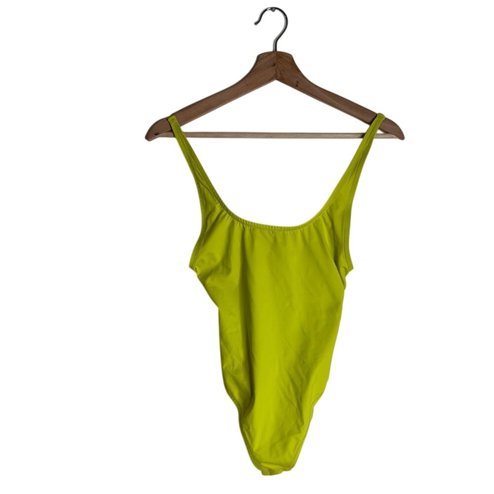 SKIMS SWIM SCOOP NECK ONE PIECE Swimsuit Bathing suit in Citrus size small - Picture 2 of 8